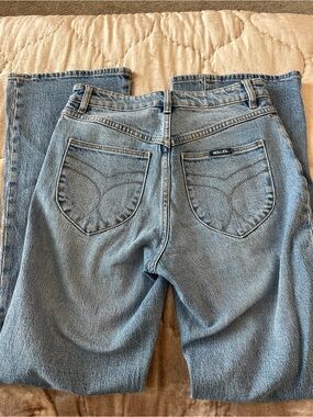 Rollas Dusters Bootcut High Rise Slim Blue Jeans 27